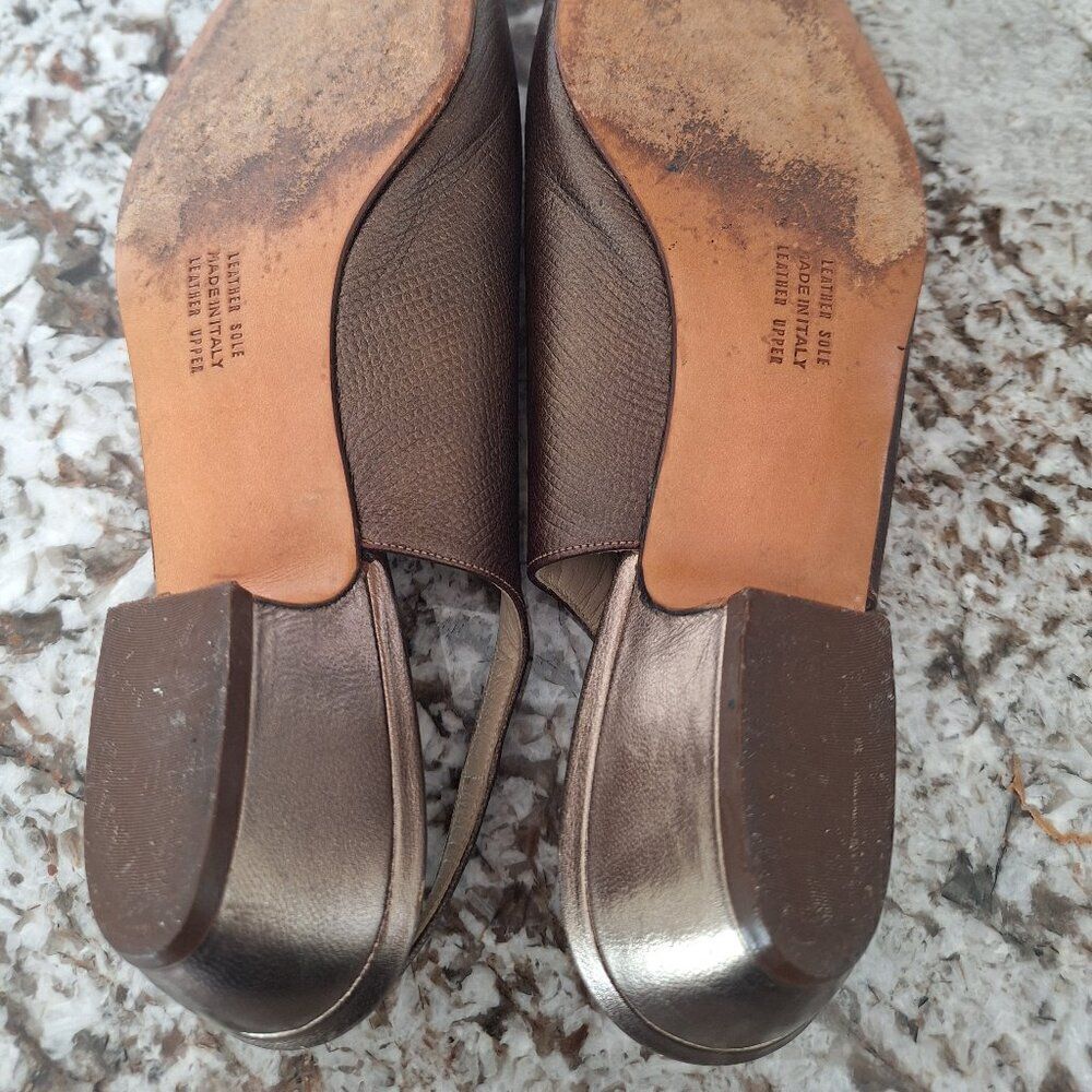 Salvatore Ferragamo Slingback Sandals Leather size 8.5 B - Picture 10 of 11